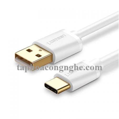 Ugreen 50389 0.5M màu Trắng Cáp USB TypeC sang USB 2.0 Cáp dẹt US141 30050389